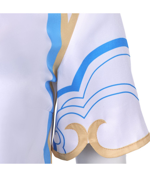Women Chinese Outfit Blue Cheongsam Hanfu Suit Halloween Costume