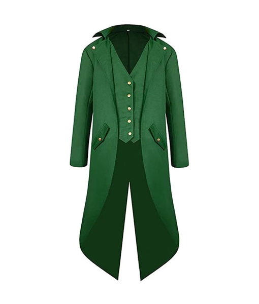 St Patrick's Day Costume Leprechaun Costumes Gothic Vintage Steampunk Tailcoat with Leprechaun Cosplay Costume