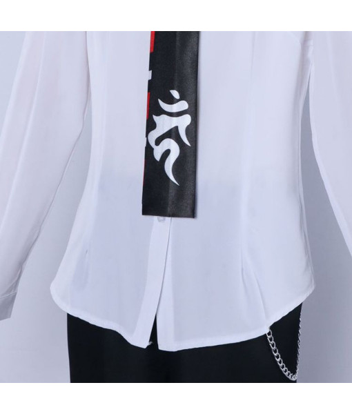 Men Black Scool Uniform Suit Fullset Halloween Costume