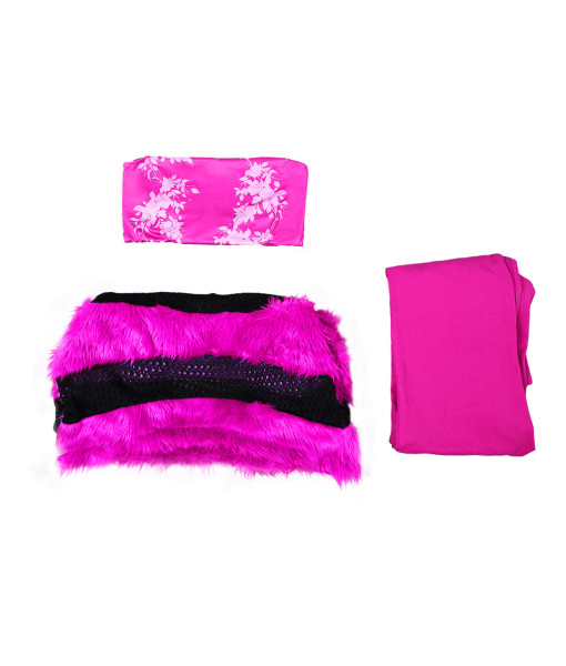 Women 90s Pink Oversize Sweater Grunge Shirt Pants Fullset Fashion Outfit