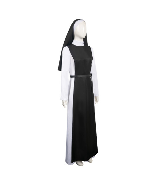 Women Nun Fullset Outfit Halloween Costume