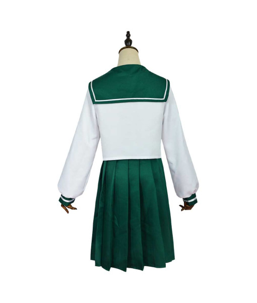 Women Green Skirt Sailor Skirt School Uniform JK Uniform Halloween Costume