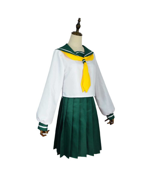 Women Green Skirt Sailor Skirt School Uniform JK Uniform Halloween Costume