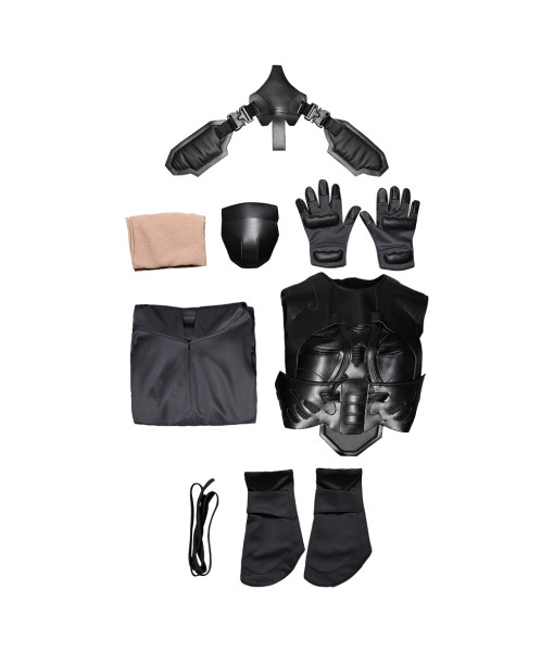 Women Black Jumpsuit Sci-fi Outfit Amor Halloween Costume