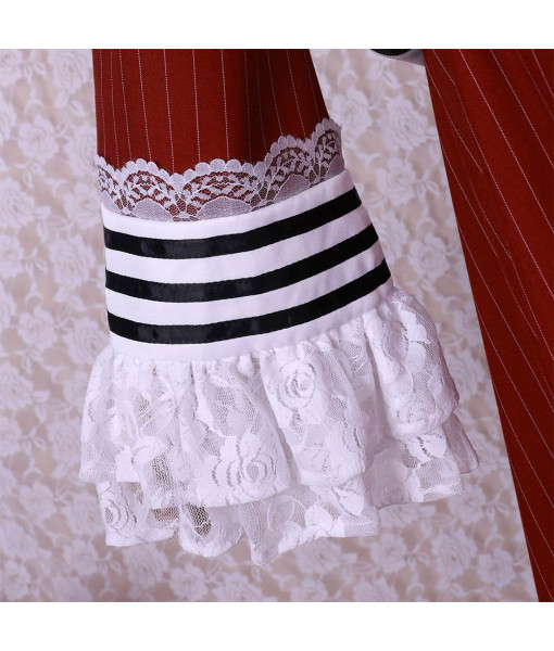 Women 18th Century Victorian Red Long Swing Dress Halloween Costume