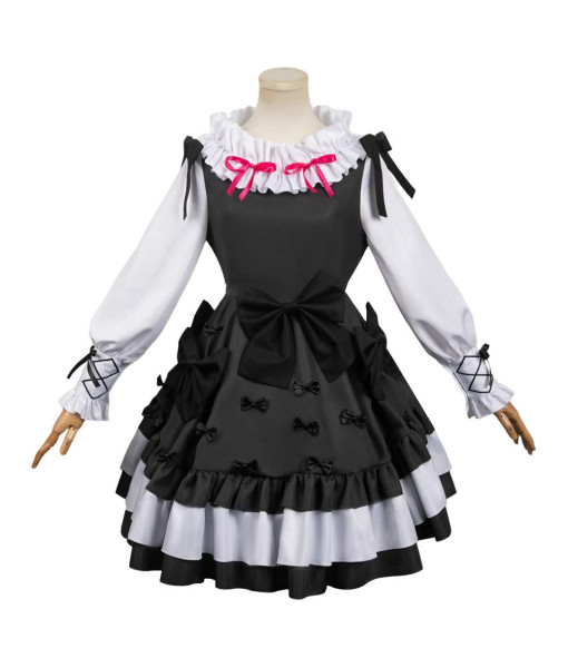 Kaname Madoka Puella Magi Madoka Magica Anime Black Bowtie Dress Cosplay Costume