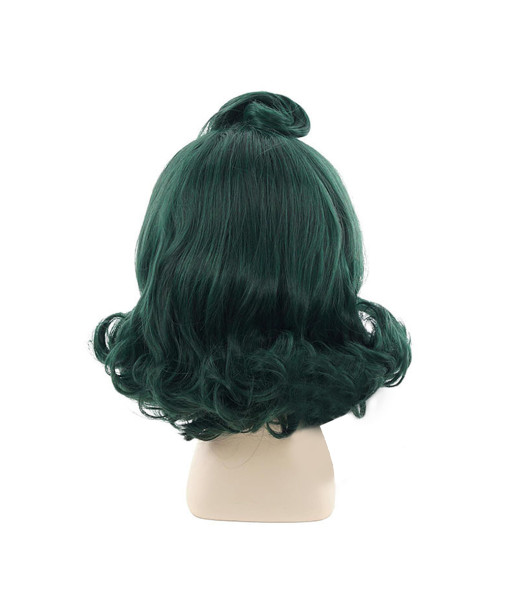 Green Short Curly Hair Halloween Costume Accessories