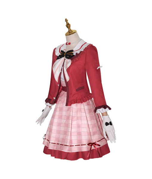 Women Red School Uniform Jk Uniform Halloween Costume
