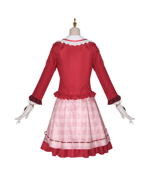 Women Red School Uniform Jk Uniform Halloween Costume