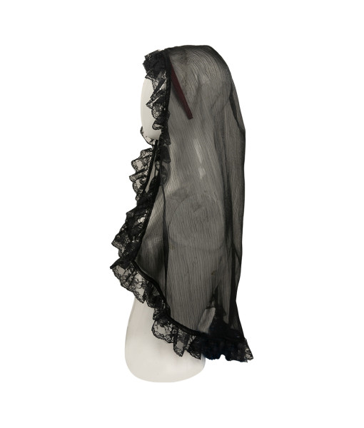 Women Black Lace Lolita Dress Halloween Costume