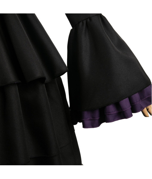 Women Black Lace Lolita Dress Halloween Costume