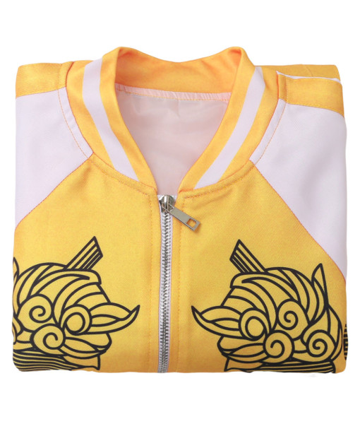 Men Yellow Jacket Printed Coat