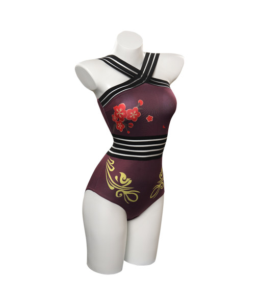 Women Printed One Piece Swimsuit Halloween Party Costume