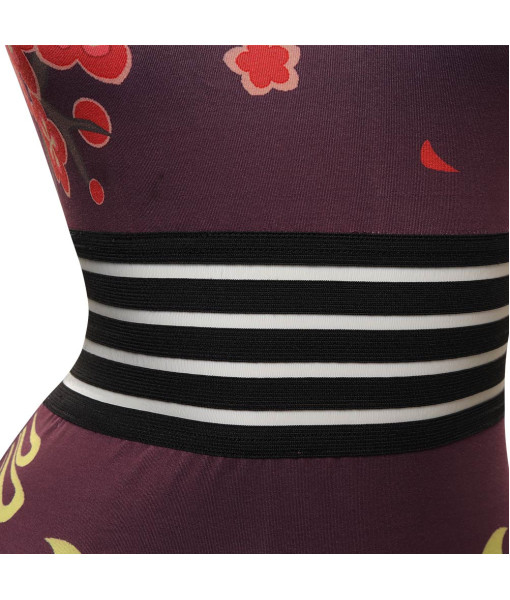 Women Printed One Piece Swimsuit Halloween Party Costume