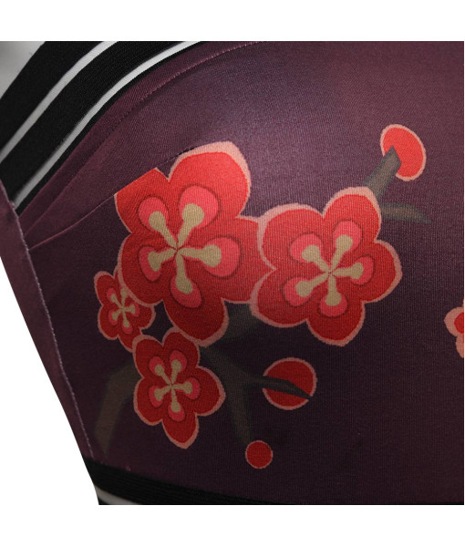 Women Printed One Piece Swimsuit Halloween Party Costume