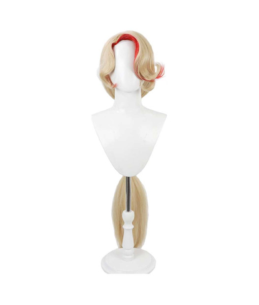 Women Golden Wig Red Ining Long Hair Halloween Costume Accessories