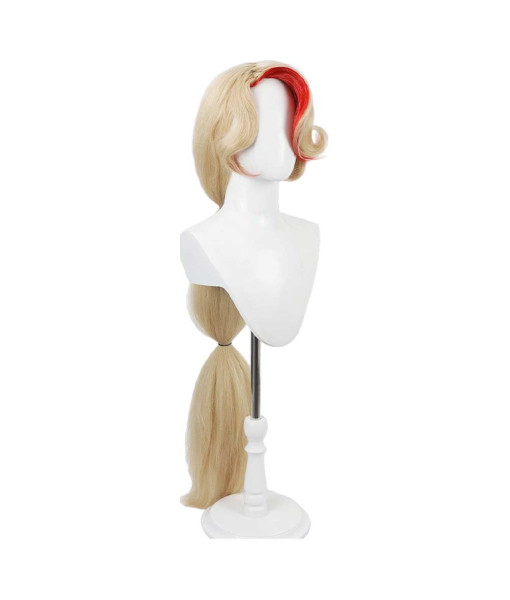 Women Golden Wig Red Ining Long Hair Halloween Costume Accessories