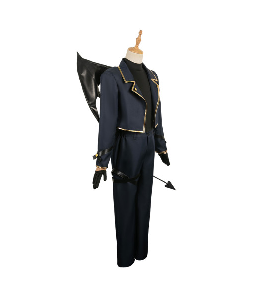 Men Leather Jacked Devil Halloween Costume
