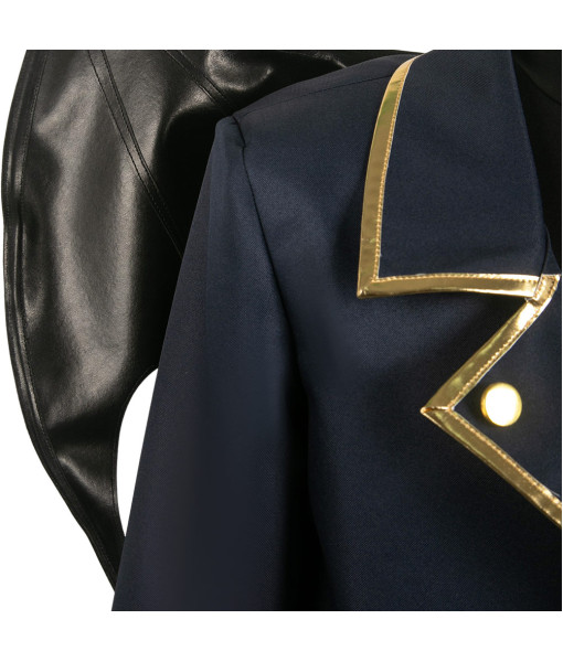 Men Leather Jacked Devil Halloween Costume