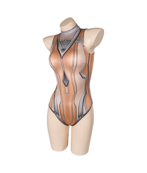 Women Nude One-piece Swimsuit Halloween Party Costume