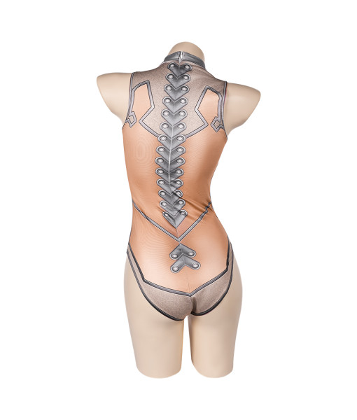 Women Nude One-piece Swimsuit Halloween Party Costume