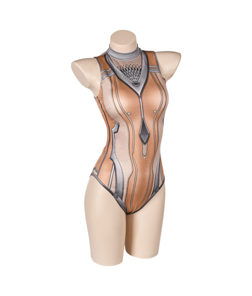 Women Nude One-piece Swimsuit Halloween Party Costume