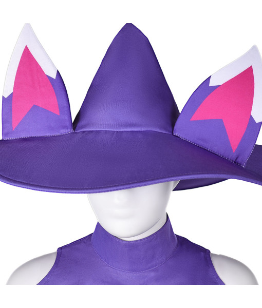 Women Black Slimming Shape Jumpsuit Cloak Witch Hat Fullset Halloween Costume Women Black Slimming Shape Jumpsuit Cloak Witch Hat Fullset Halloween Costume