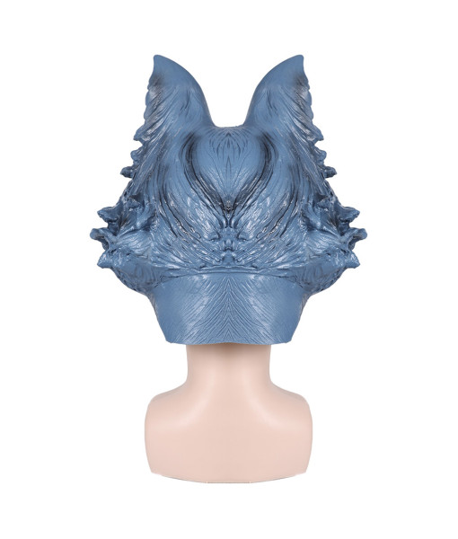 Adult Animal Blue Wolf Head Latex Mask Halloween Accessories