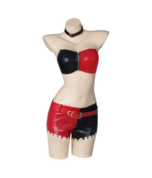 Women Red Black Jacket Outfit Halloween Costume Women Red Black Jacket Outfit Halloween Costume