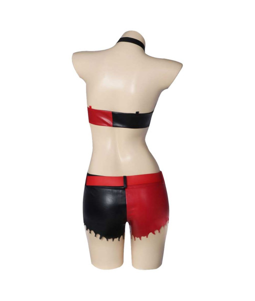 Women Red Black Jacket Outfit Halloween Costume Women Red Black Jacket Outfit Halloween Costume