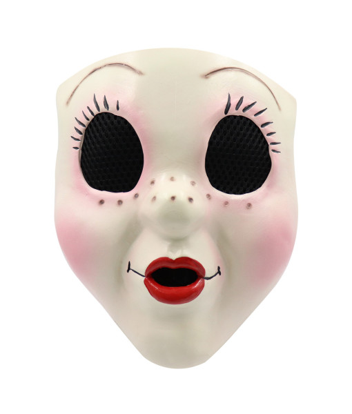 The Strangers: Chapter 1 Movie White Latex Mask Cosplay Costume