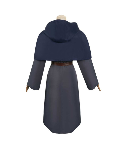 Women Dark Blue Fantasy Wizard Witch Outfits Halloween Costume