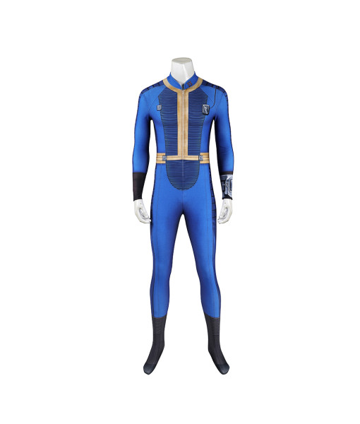 Fallout TV Vault 33 Dweller Men Blue Zentai Spandex Outfits Cosplay Costume