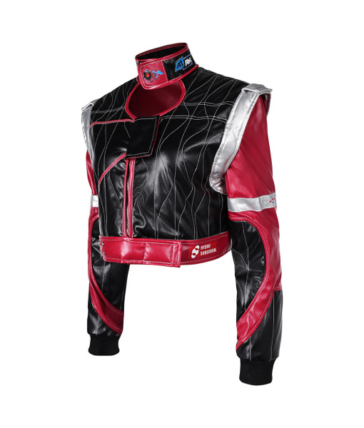  Women Black Red Jacket Futuristc Sci-fi Insipired Halloween Costume