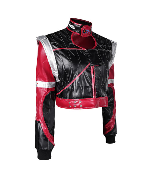  Women Black Red Jacket Futuristc Sci-fi Insipired Halloween Costume