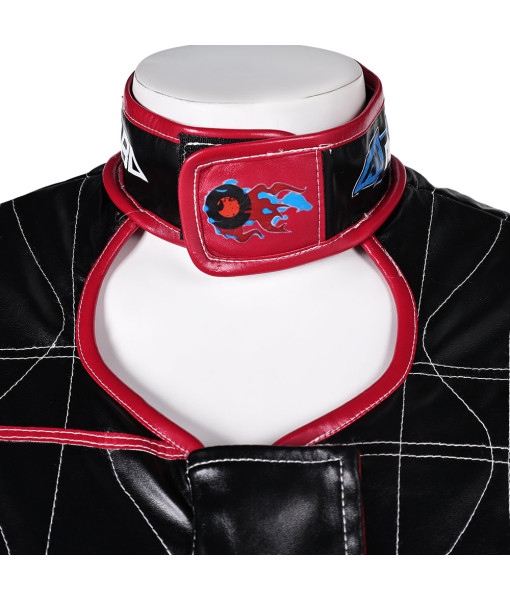  Women Black Red Jacket Futuristc Sci-fi Insipired Halloween Costume