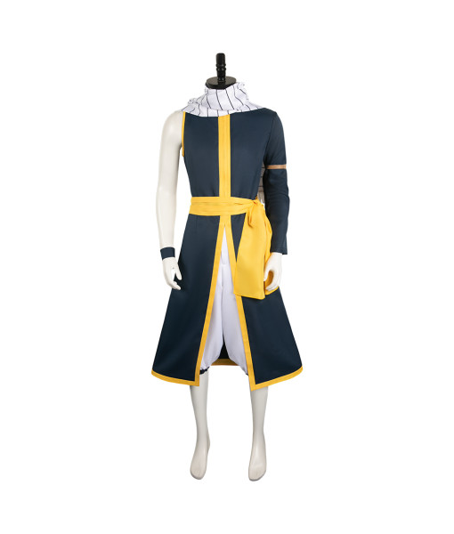 Natsu Fairy Tail Anime Black Outfits Cosplay Costume