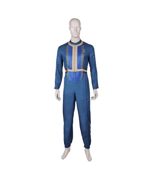Shelter Fallout TV Vault 33 Dweller Outcast Blue Men Jumpsuit Cosplay Costume