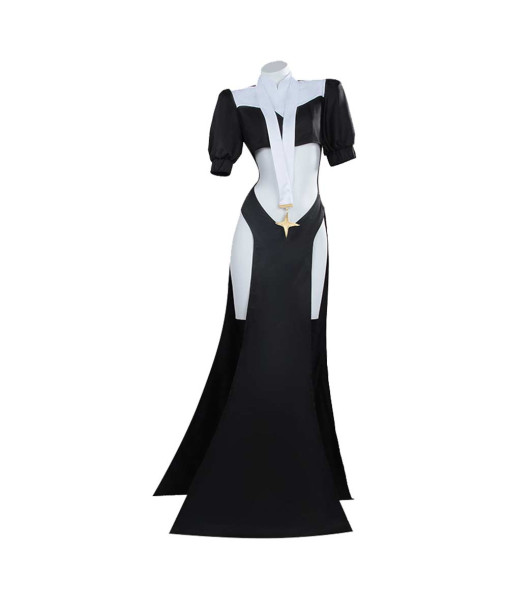 Sister Gigant Gushing Over Magical Girls Anime Women Black Sexy Nun Outfit Cosplay Costume