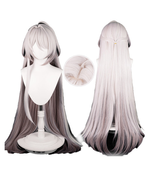 Silver Long Hair Gradient Color Wig Halloween Costume Accessories