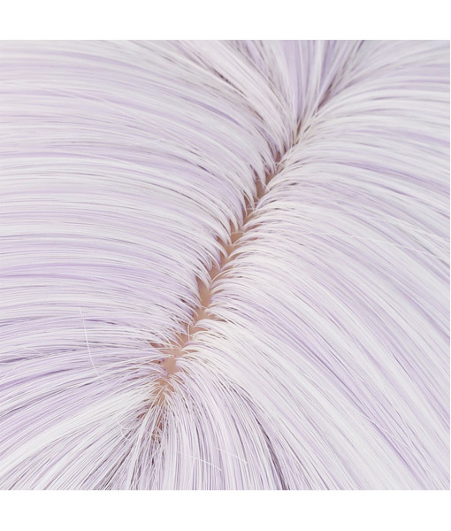 Women Light Purple Long Hair Halloween Costume Wig Accesories