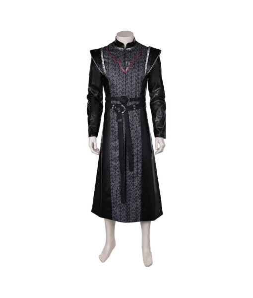 Men Medieval Fantasy Black Full Set Outfit Halloween Costume