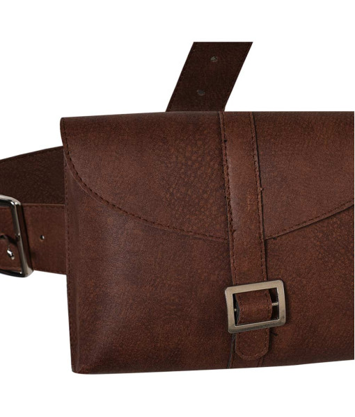 Brown Leather Belt Bag Halloween Costume Accessories