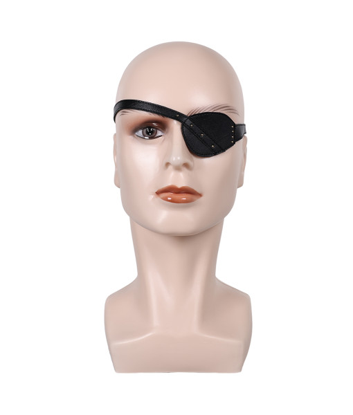 Medieval Fantasy Black Leather Belt Eyepatch Halloween Costume Accessories