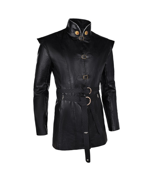 Men Medieval Fantasy Black Full Set Outfit Halloween Costume