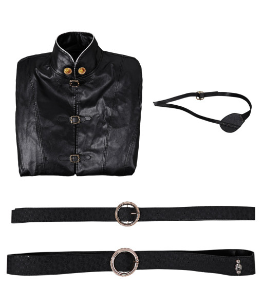 Men Medieval Fantasy Black Full Set Outfit Halloween Costume