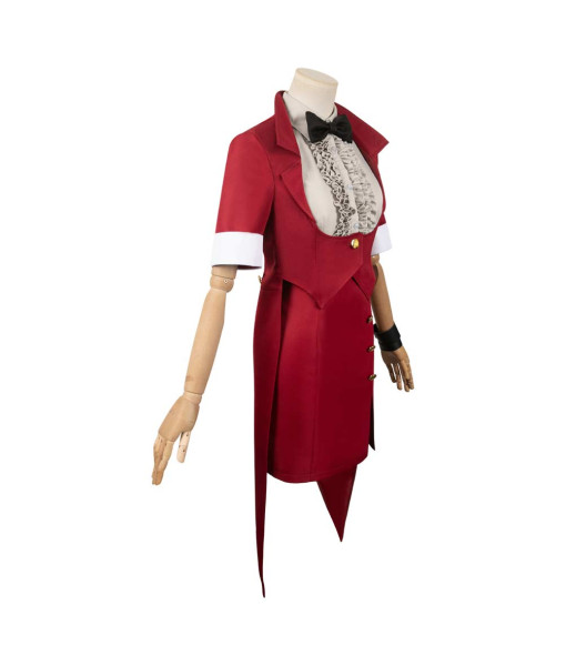 Women Gothic Red Uniform Dress Victorian Style Suit Halloween Costume