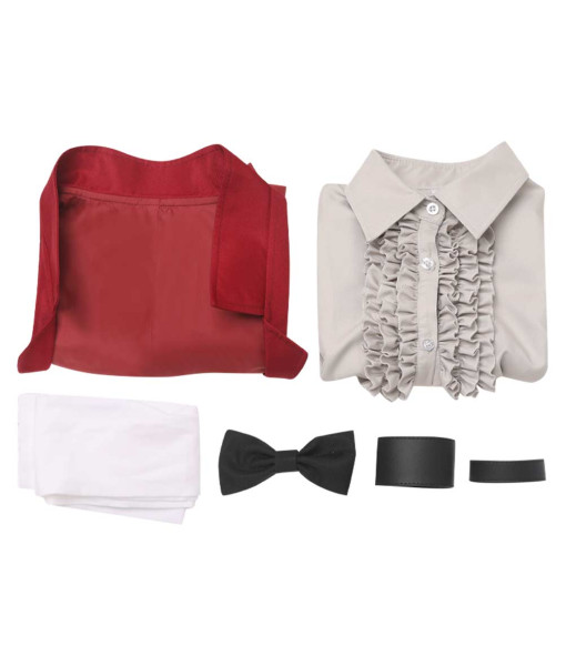 Women Gothic Red Uniform Dress Victorian Style Suit Halloween Costume