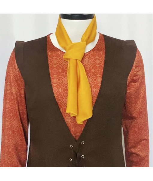 Adult Brown Outfit Fantasy Role Play Court Style Halloween Costume