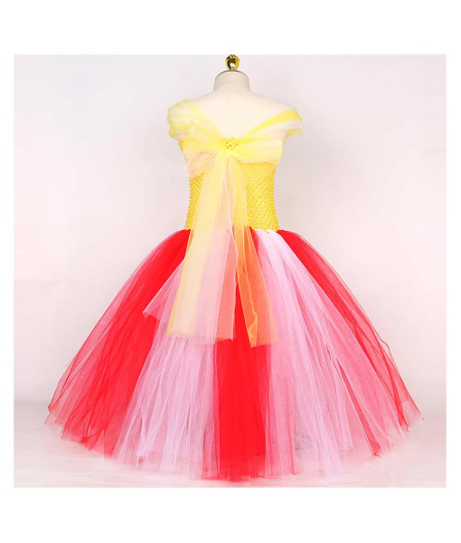 Kids Children Popcorn Tutu Skirt Headband Halloween Costume